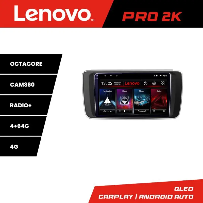 Navigație Nissan Leaf 2018-2024 Lenovo QLED 2K, Octa Core, 4GB+64GB, DSP 360 Ofertă de sezon