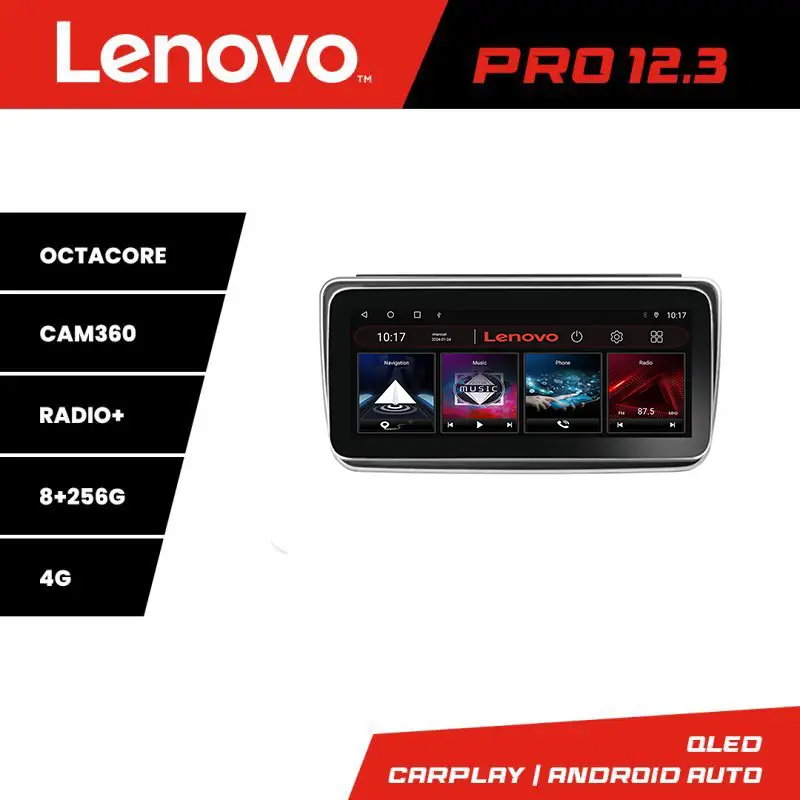 Navigație Nissan Leaf 2018-2024 Lenovo QLED 12.3 inch, 8GB RAM, 256GB Transport gratuit
