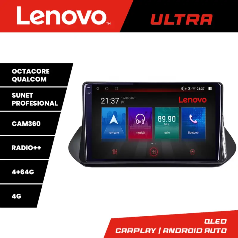 Navigație Nissan X-Trail 2021+ QLED 1K, Octa Core, 4GB+64GB, 4G Livrare rapidă