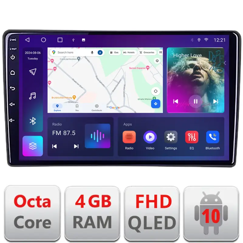Navigație VW Passat B5 dedicată Android QLED 4GB RAM 64GB, 4G, CarPlay Reducere de preț
