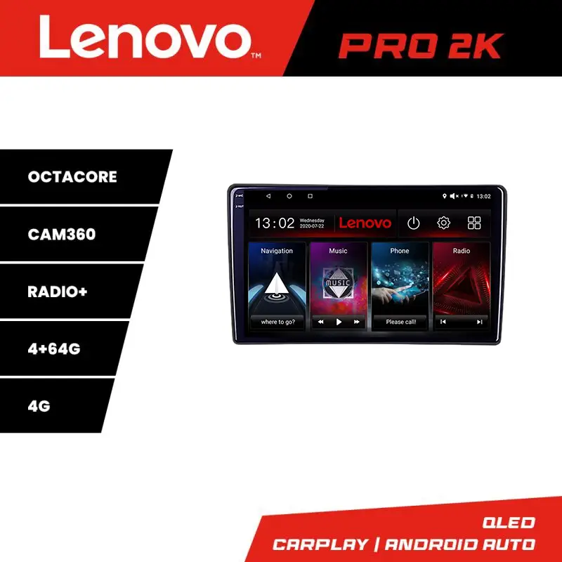 Navigatie Lenovo 2K QLED pentru VW Passat B5, Octa Core, 4GB+64GB Preț promoțional