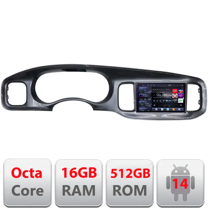 Navigatie Dodge Charger 2011-2014 QLED 2K, Octa Core, 16GB RAM, 512GB Comandă acum