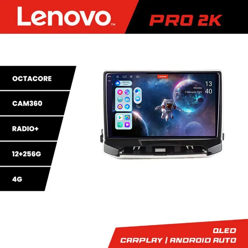 Navigație Jeep Compass 2021+ Lenovo QLED 2K Octa Core 12GB+256GB Premium