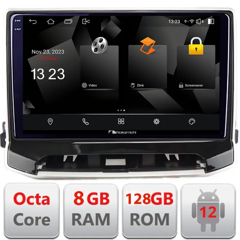 Navigatie dedicata Jeep Compass 2021+ Nakamichi NAM5960PRO 8GB RAM 128GB Premium