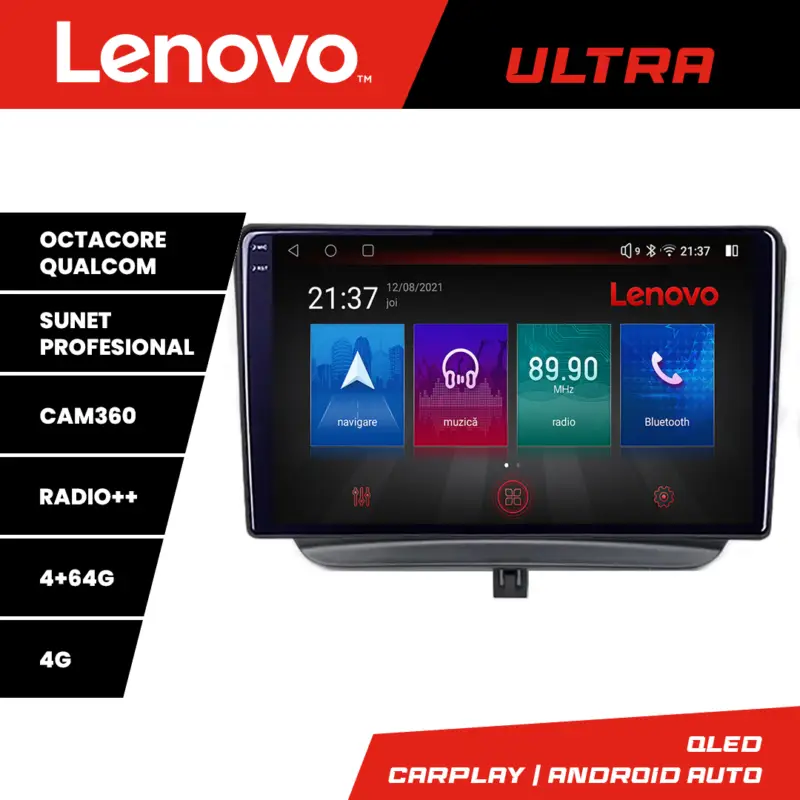 Doar azi Navigatie Ford Turneo Courier / Transit Courier 2014-2021 QLED 4+64 4G