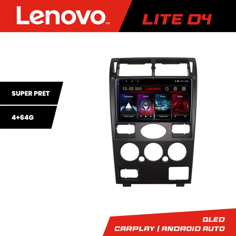 Reducere Navigație Ford Mondeo 2004-2007 Lenovo QLED 4+64GB cu CarPlay și Android Auto