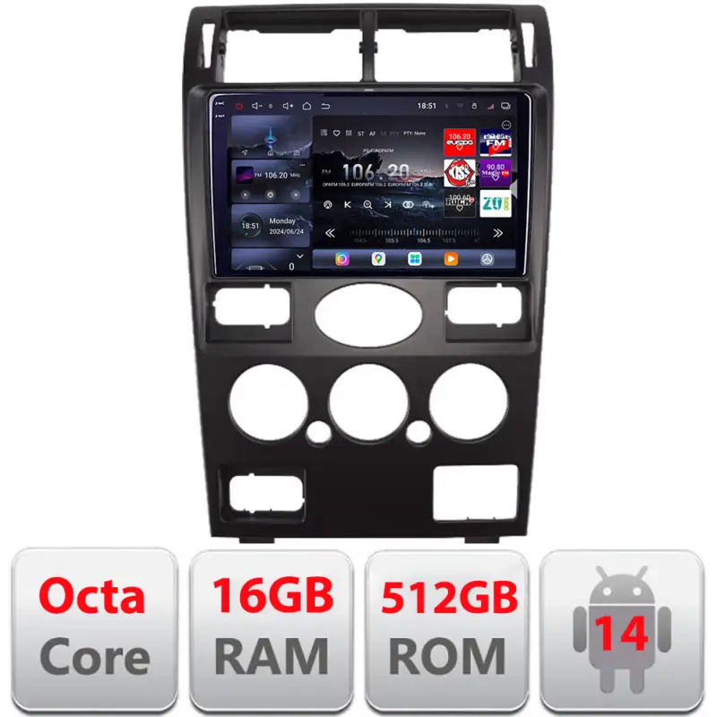Reducere specială Navigație Android Ford Mondeo 2004-2007 QLED 2K, 16GB RAM, 512GB, 4G