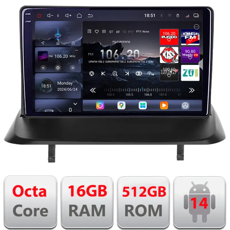 Expediere rapidă Navigatie Android Peugeot 3008 / 5008 QLED 2K, 16GB RAM, 512GB, 4G