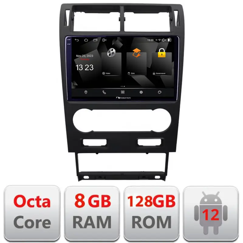 Navigatie Android Ford Mondeo 2004-2007 Nakamichi 8GB RAM 128GB CarPlay Cel mai vândut