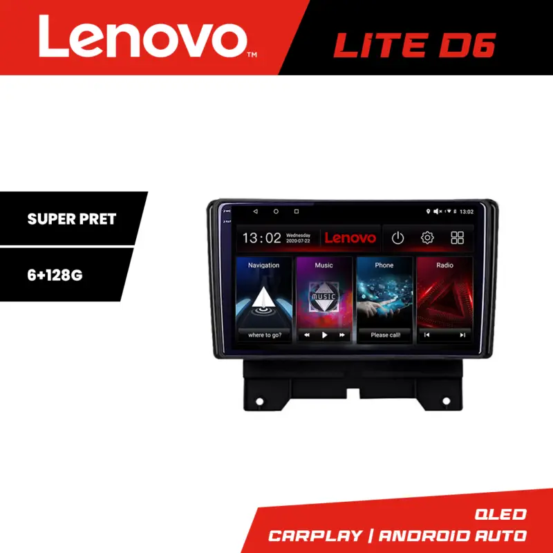 Reducere Navigație Android Lenovo QLED 6+128 pentru Range Rover Sport 2010-2013