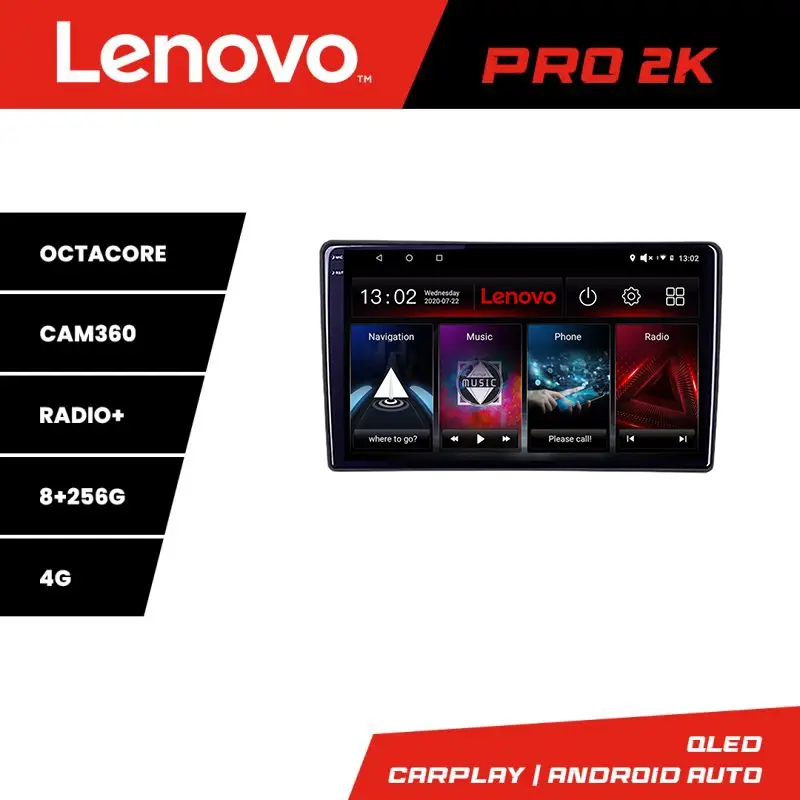 Premium Navigație Lenovo 2K pentru Citroen Berlingo și Opel Combo 2021+ 8+256