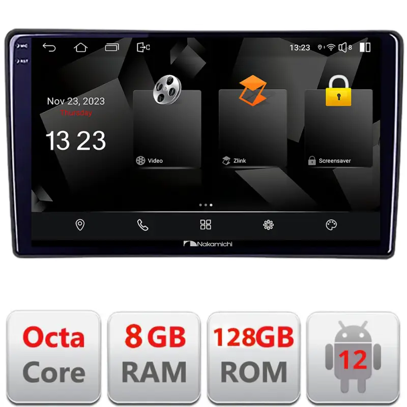 Retur ușor Navigatie Android Citroen Berlingo si Opel Combo 2021+ Nakamichi 8GB+128GB