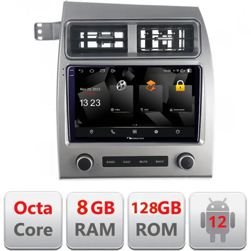 Navigație dedicată Audi Q7 2005-2015 Nakamichi 8GB RAM 128GB CarPlay Android Auto Super ofertă