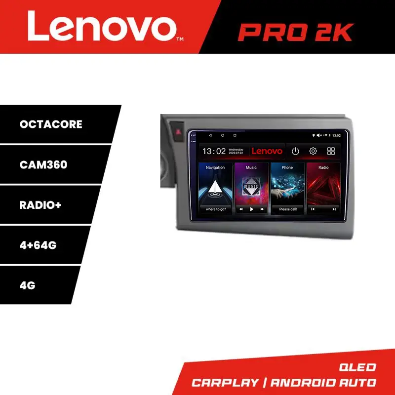 Navigație Audi A6 C6 2004-2010 Lenovo 2K QLED Octa Core 4GB+64GB DSP Doar azi