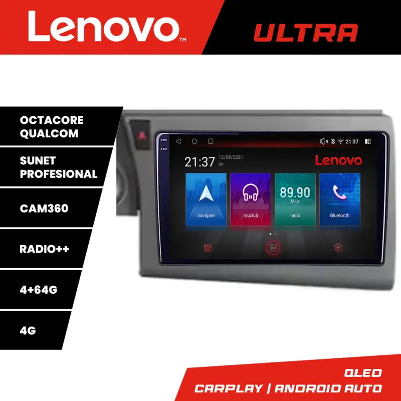 Navigație Audi A6 C6 2004-2010 QLED 4G Octa Core 4GB+64GB CarPlay Disponibil imediat