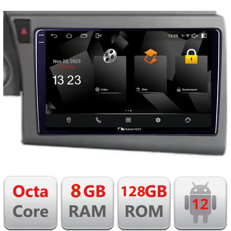 Navigație dedicată Audi A6 C6 2004-2010 Nakamichi 8GB RAM 128GB CarPlay Reduceri
