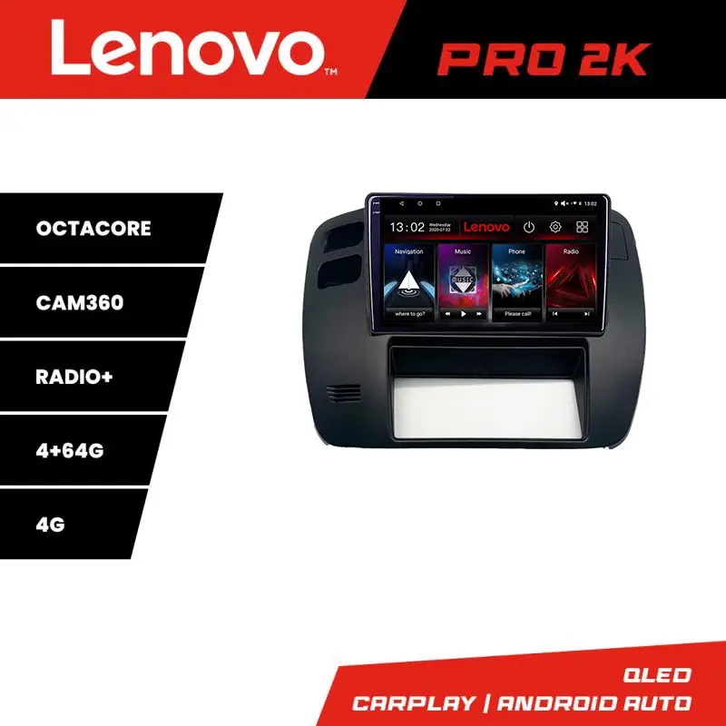 Navigație Nissan Patrol 2000-2005 Lenovo QLED 2K, 4GB+64GB, CarPlay Preț redus