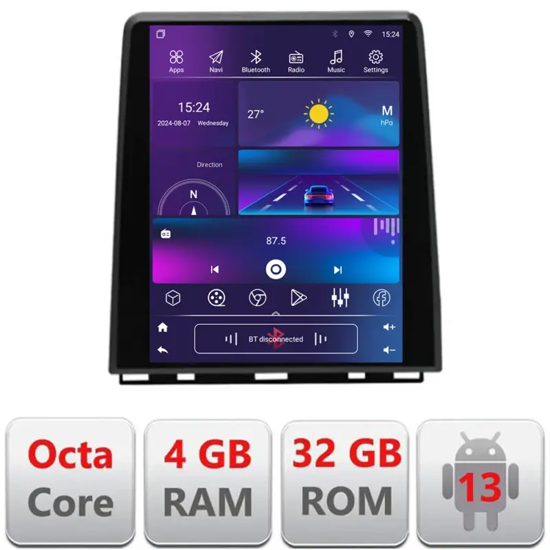 Mai ieftin Navigație Renault Clio 5 High Tesla QLED 9.7 inch, 4GB RAM, 4G