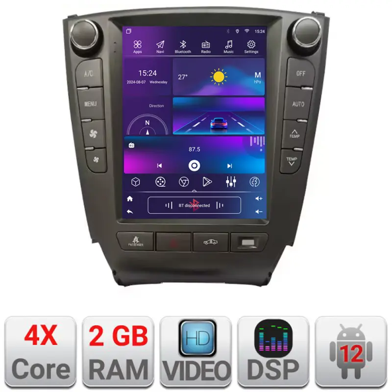 Navigație Lexus IS 2005-2012 Tesla QLED 9.7 inch, CarPlay, Android Auto, DSP Ultima șansă
