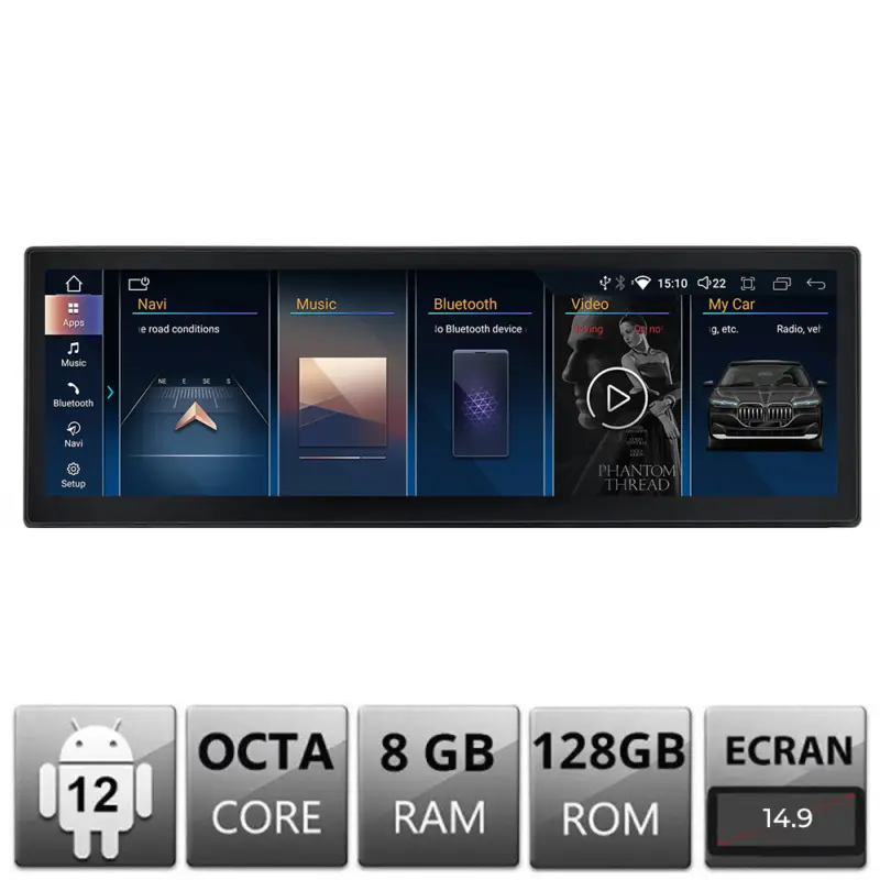 Navigație Android BMW Z4 E89 14.9 inch, 8GB RAM, 128GB, 4G, BT Ieftin