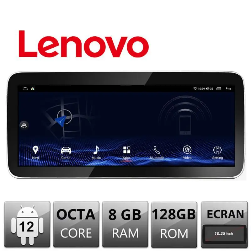 Cumpărături sigure Navigație auto universală Lenovo 10.25 inch, 8GB RAM, 128GB, Octa-Core