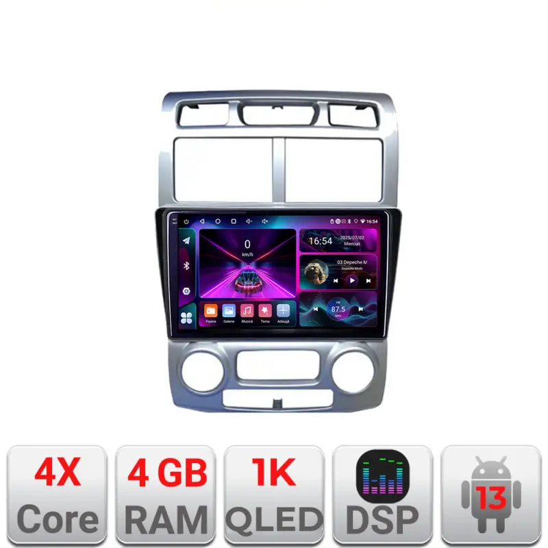 Navigație Android Kia Sportage 2005-2007, 4GB RAM, 64GB, ecran 1K InCell Retur ușor