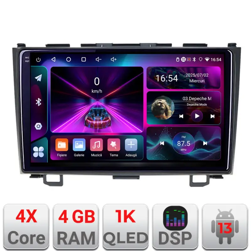 Navigatie Android Honda CR-V 2006-2012, 4GB RAM, 64GB, ecran 1K InCell Comandă acum