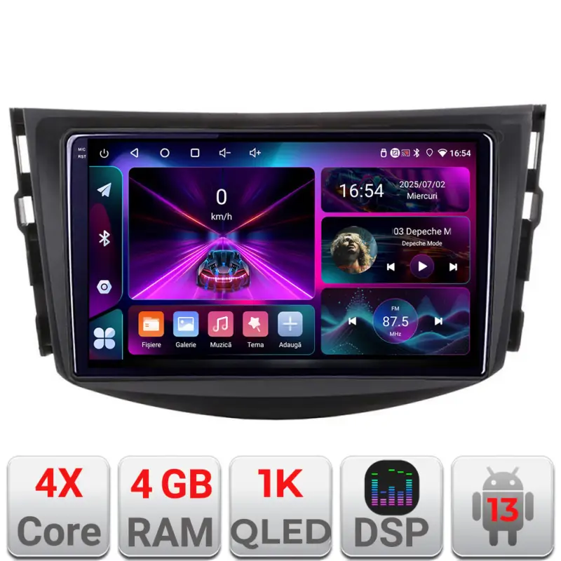 Preț mic Navigatie Android Toyota RAV4 2006-2012, 4GB RAM, 64GB, ecran 1K InCell