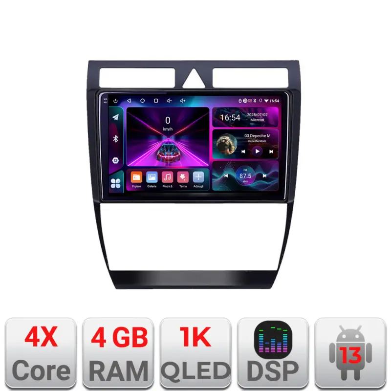 Comandă acum Navigație Audi A6 C5 Android 13, 4GB RAM, 64GB, ecran 1K InCell