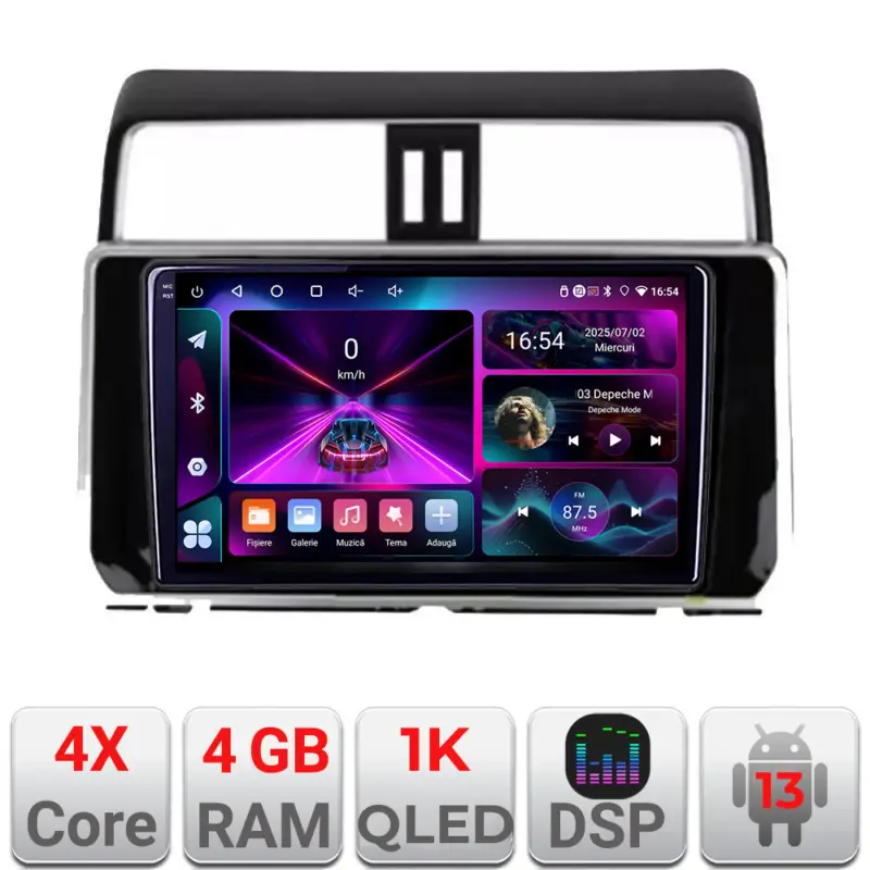 Mai ieftin Navigație Android Toyota Prado J150 2018+ 4GB RAM 64GB, ecran InCell 1K