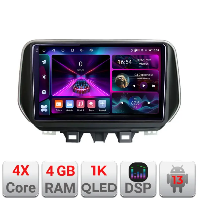 Livrare expres Navigatie Hyundai Tucson 2019 Android 13, 4GB RAM, 64GB, ecran 1K InCell