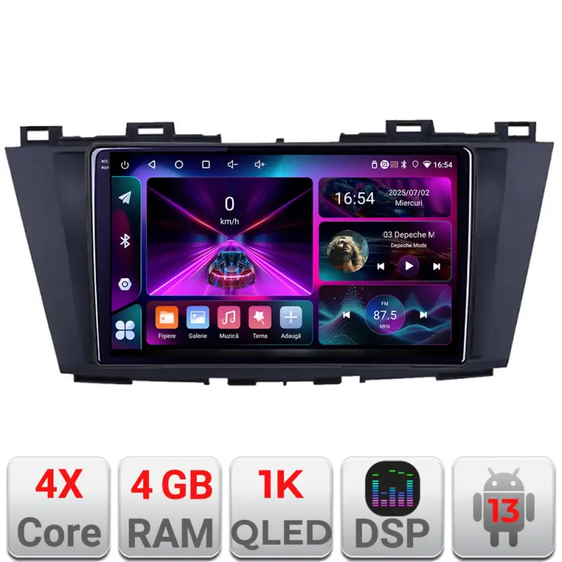 Navigatie Mazda 5 2010-2017 Android 4GB RAM 64GB, ecran 1K InCell Ofertă specială