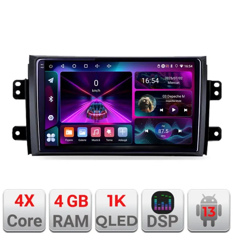 Comandă acum Navigație Android Suzuki SX4 2006-2013 4GB RAM 64GB, ecran 1K InCell