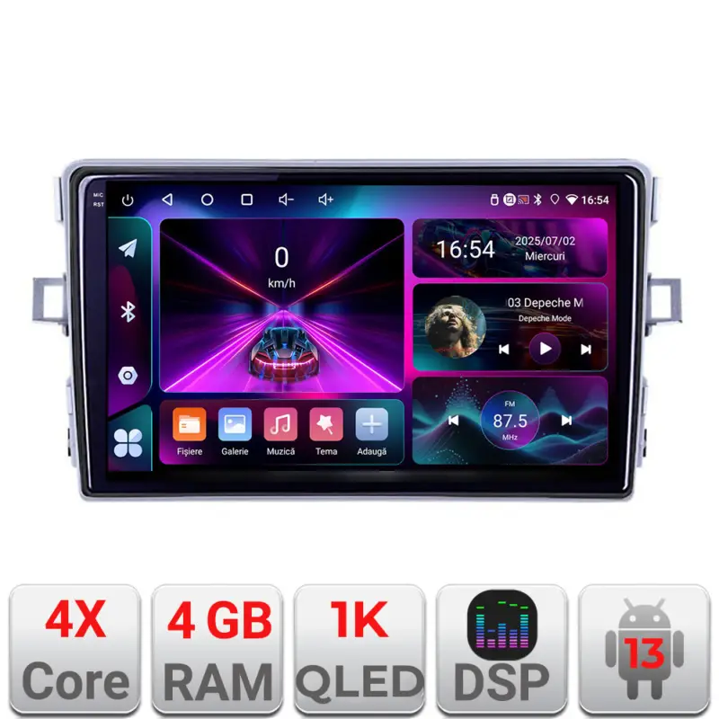 Comandă acum Navigație Toyota Verso 2010-2016 Android 13, 4GB RAM, 64GB, ecran 1K