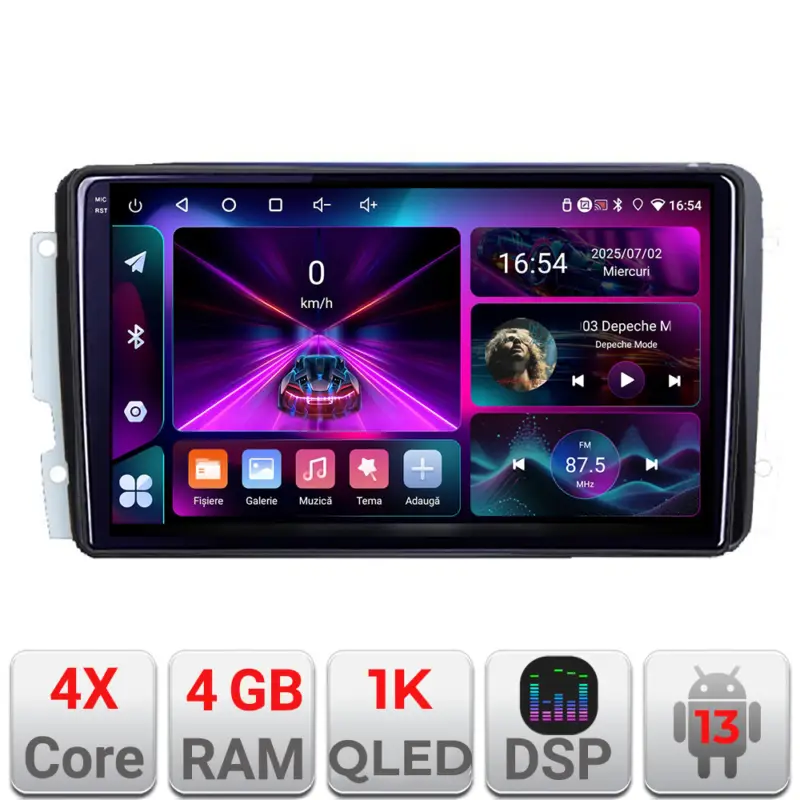 Preț promoțional Navigatie Android 13 Mercedes C W203 CLK W209 G, 4GB+64GB InCell 1K