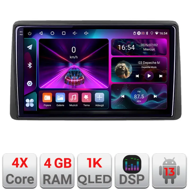 Livrare rapidă Navigatie Android Dacia Duster 2019+ 4GB RAM 64GB InCell 1K