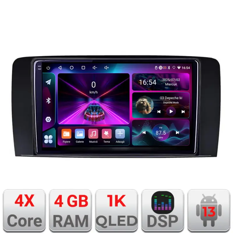 Ofertă exclusivă Navigatie Android Mercedes Clasa R W251 4GB+64GB ecran InCell 1K