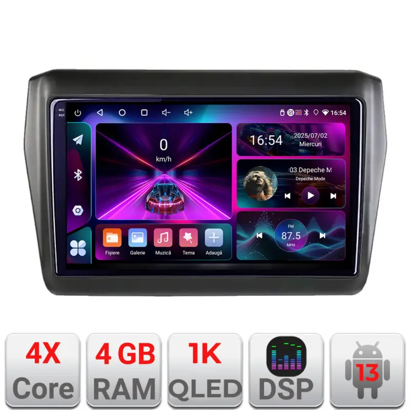 Navigatie Android Suzuki Swift 2017+ 4GB RAM 64GB, ecran 1K InCell Ofertă specială