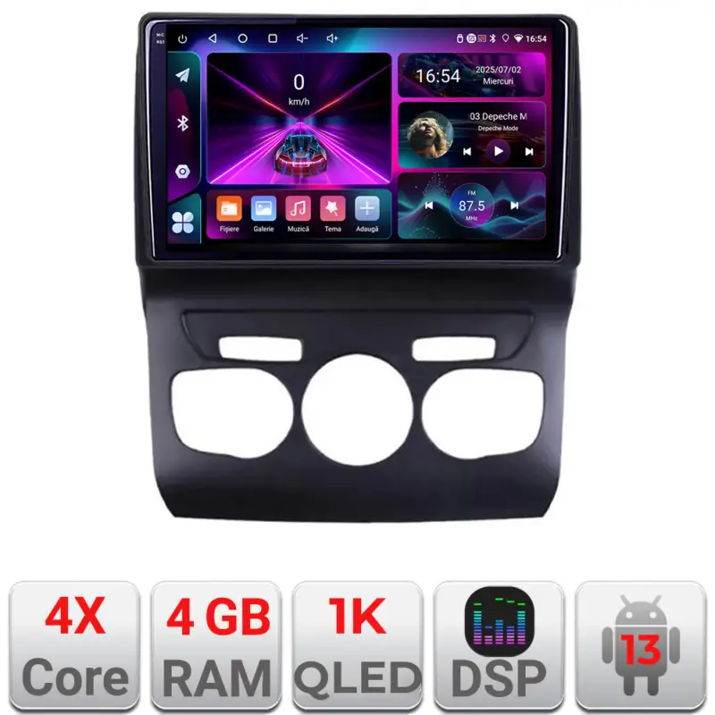 Ofertă exclusivă Navigatie Android Citroen C4 2011-2016, 4GB RAM, 64GB, ecran 1K InCell