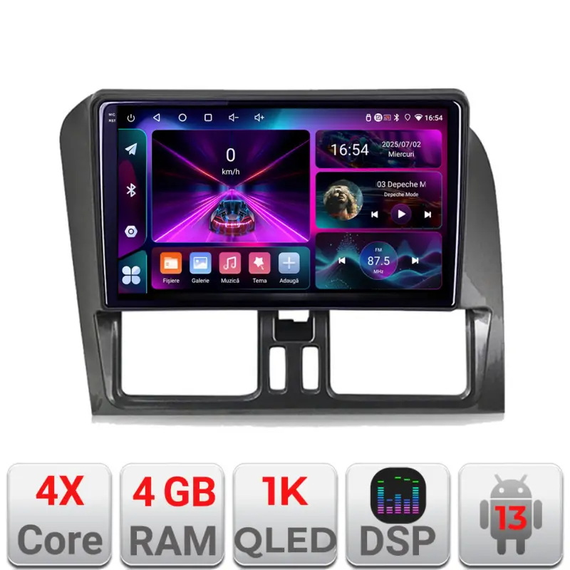 Navigație dedicată Volvo XC60 2014-2018 Sensus Connect Android 13, 2+16 GB Cel mai vândut