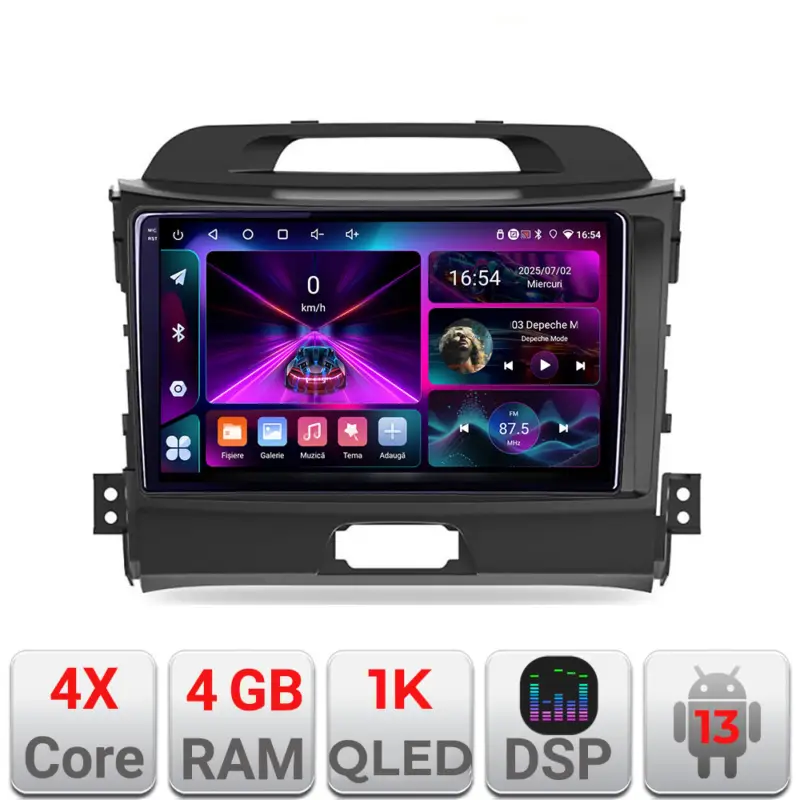 Navigație Android Kia Sportage 2010-2016, 4GB RAM, 64GB, InCell 1K Discount