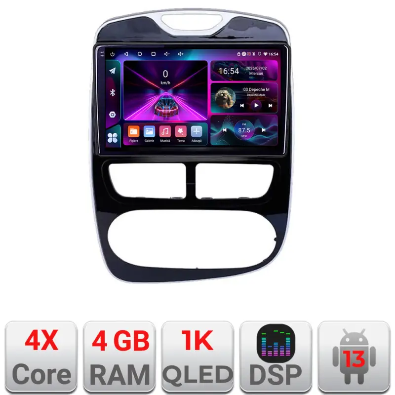 Navigație Renault Clio 4 Android 13, 4GB RAM, 64GB, ecran 1K InCell Cumpără acum