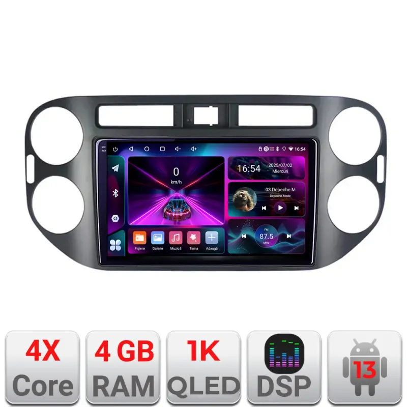Reducere Navigatie Android VW Tiguan si Golf Plus 2007-2011, 4GB RAM, 64GB