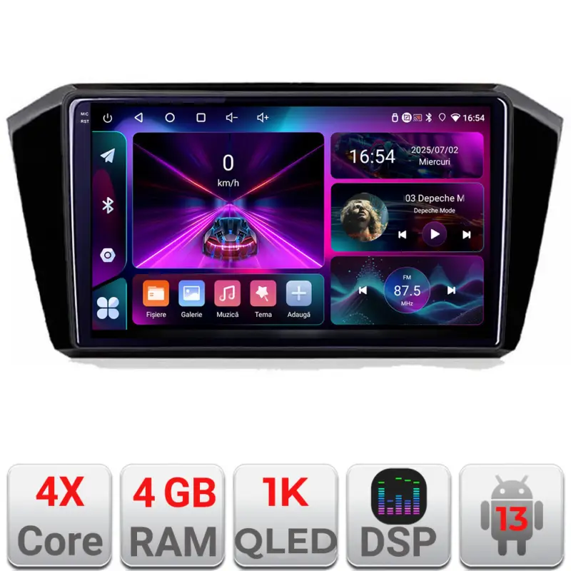 Navigatie VW Passat 2015+ Android 13, 4GB RAM, 64GB, ecran InCell 1K Plată sigură