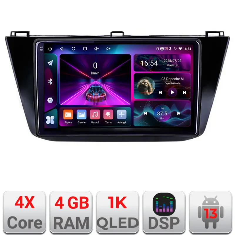 Retur gratuit Navigație VW Tiguan 2016+ Android 13, 4GB RAM, 64GB, ecran InCell 1K