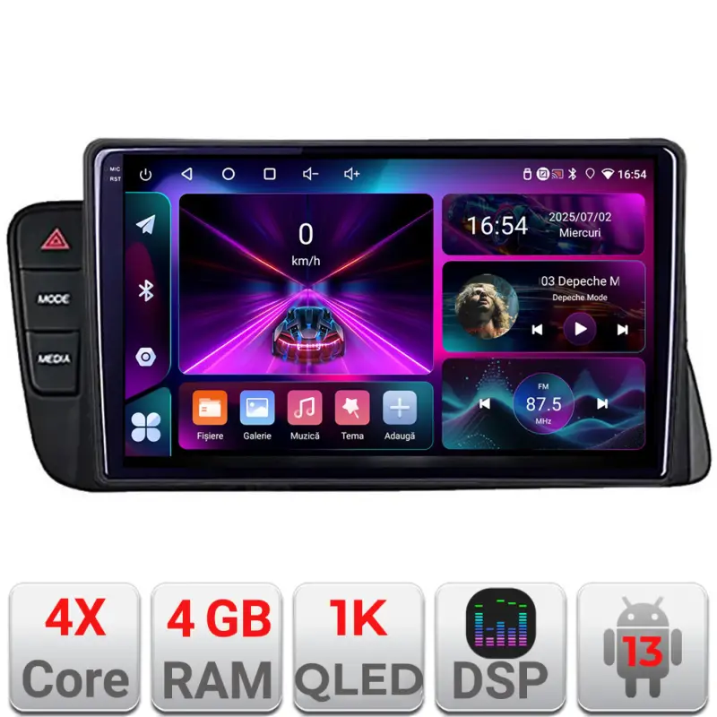 Navigatie Audi A4 B8/A5 2008-2016 NON-MMI Android 13, 4GB RAM, 64GB, InCell 1K Popular