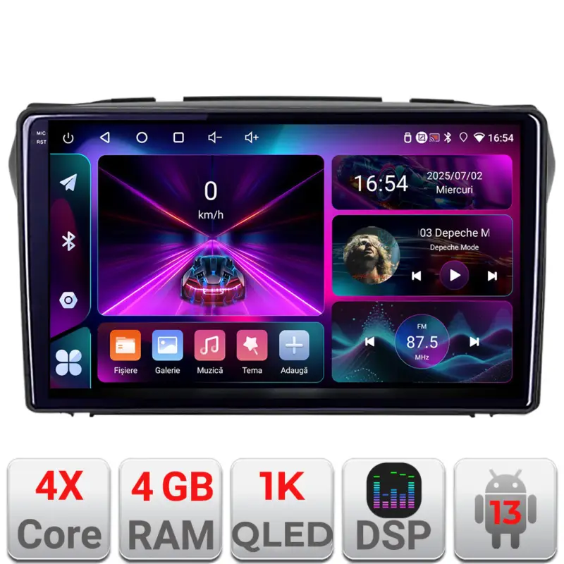 Vezi acum Navigație Android Suzuki Alto 2009-2016, GPS, 4GB RAM, 64GB, ecran 1K