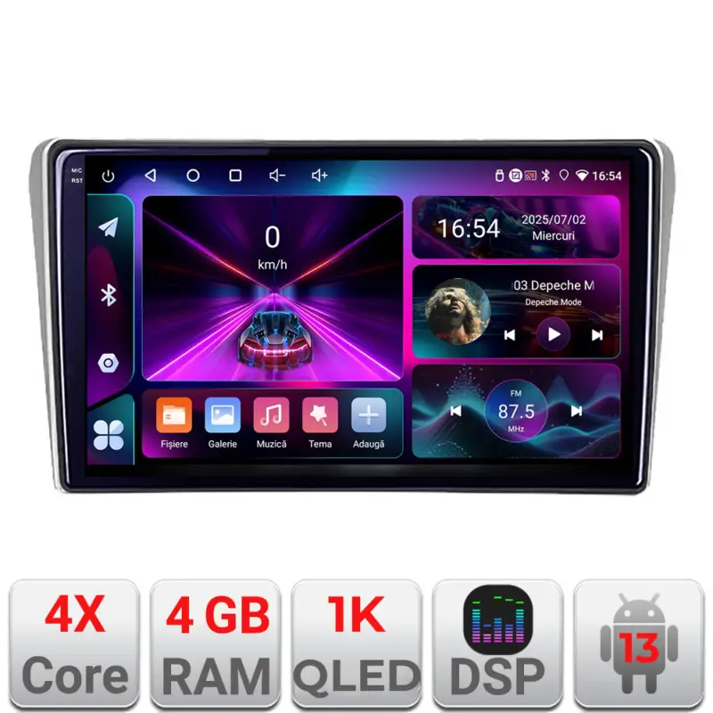 Navigatie Android Toyota Avensis 2003-2008, 4GB RAM, 64GB, ecran 1K Transport gratuit