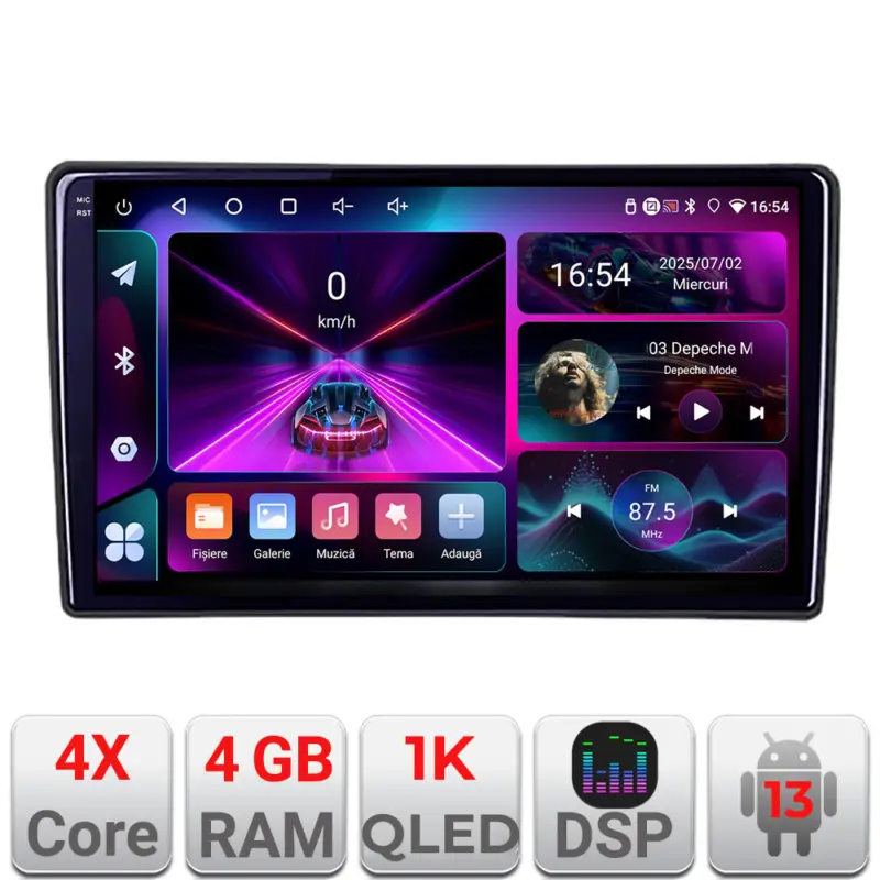 Ofertă limitată Navigatie Android Citroen Berlingo 2008-2018, 4GB RAM, 64GB, ecran 1K
