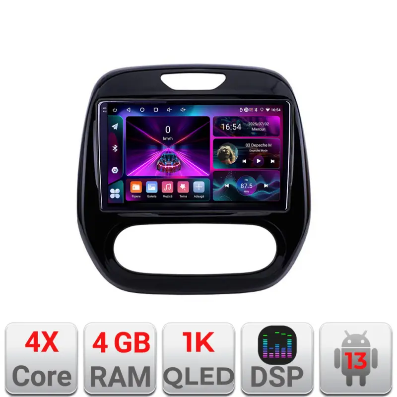 Navigatie dedicata Renault Captur Android 13, 4GB RAM, 64GB, ecran 1K Doar azi